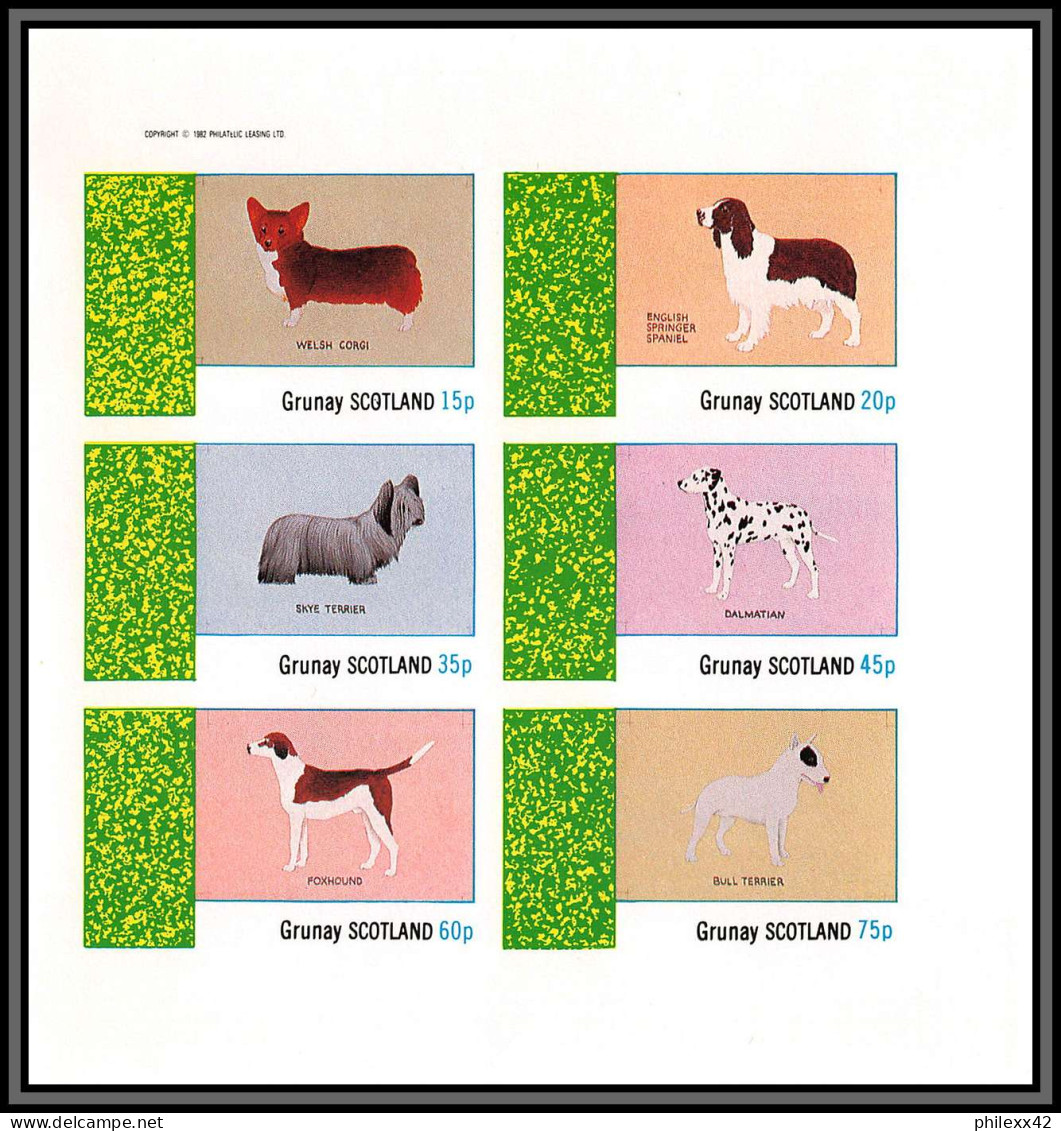 80904 Grunay Écosse Scotland Terrier Dalmatian Corgi Dog Chiens Dogs TB Neuf  ** MNH Animaux Animals Non Dentelé Imperf - Scotland