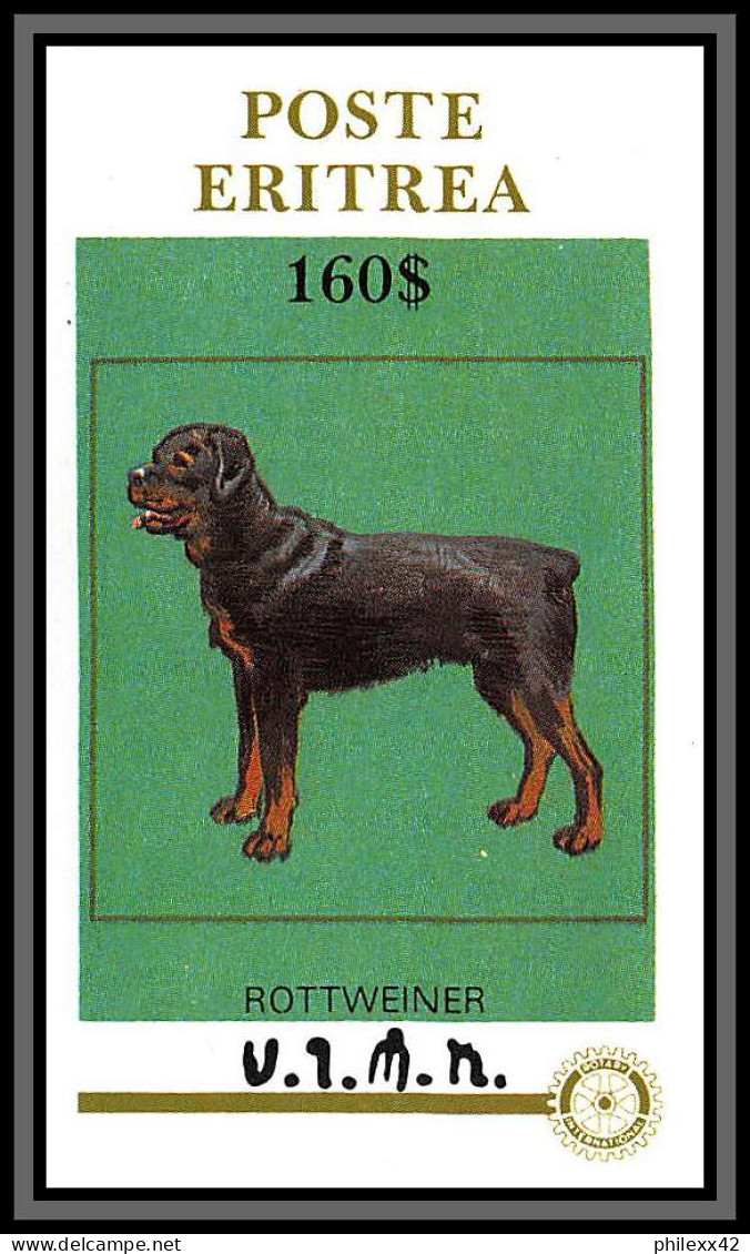 80901 Eritrea Erythrée N° Rottweiler Rottweiner Chiens (chien Dog Dogs) TB Neuf  ** MNH Animaux Animals Rotary - Eritrea