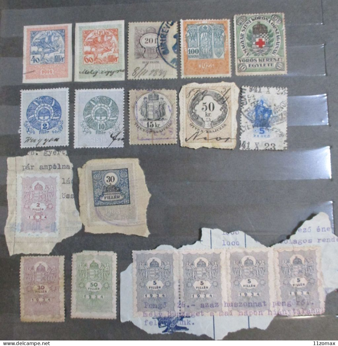 Austria Lot Revenue Stamps Stempelmarken Fiscal Tax - Fiscaux