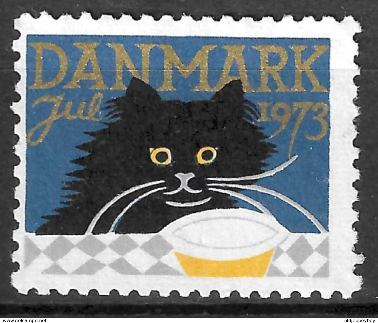 KITTEN DANMARK DENMARK 1973   VIGNETTE Reklamemarke Cinderella Erinnophilie  - Erinnofilia