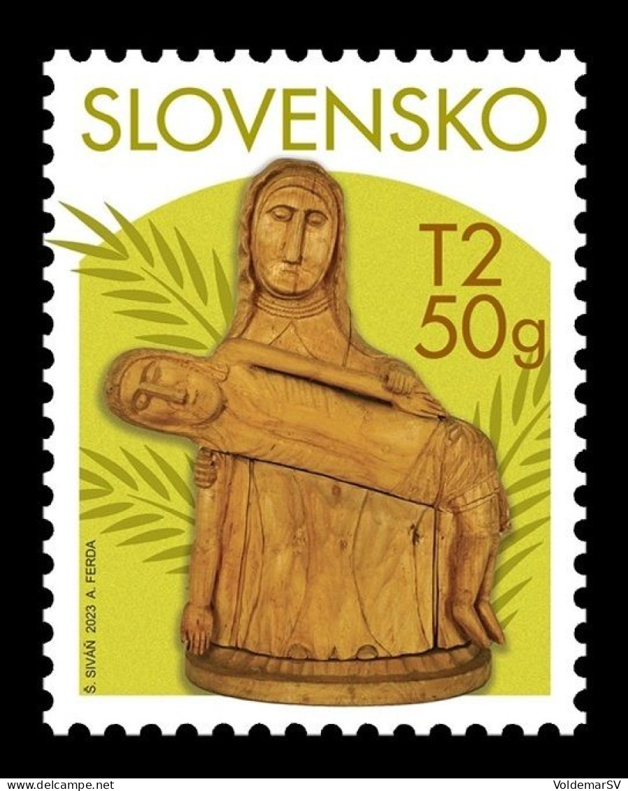 Slovakia 2023 Mih. 984 Easter. Slovak Folk Woodcarving MNH ** - Unused Stamps