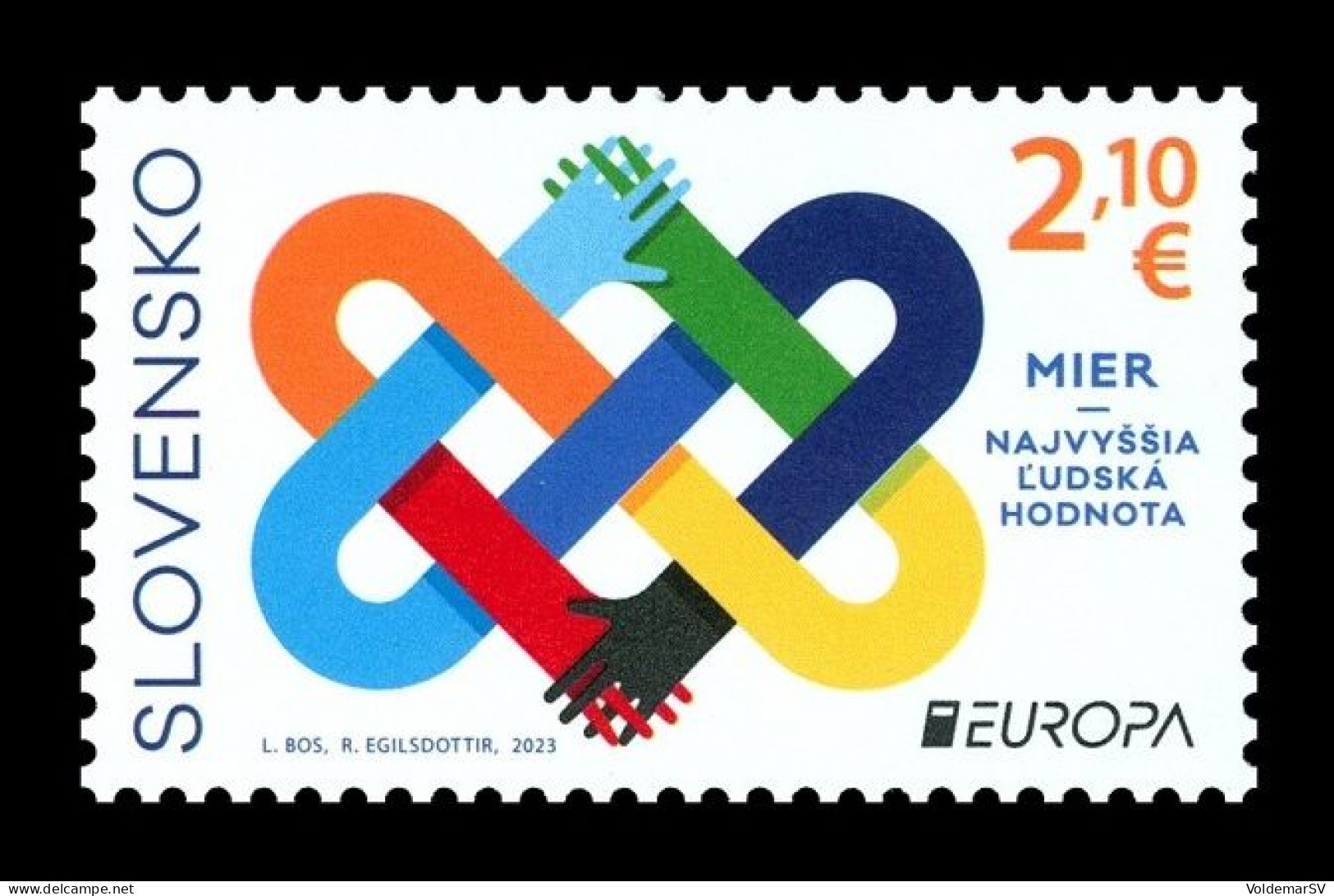Slovakia 2023 Mih. 991 Europa. Peace - The Highest Value Of Humanity MNH ** - Neufs