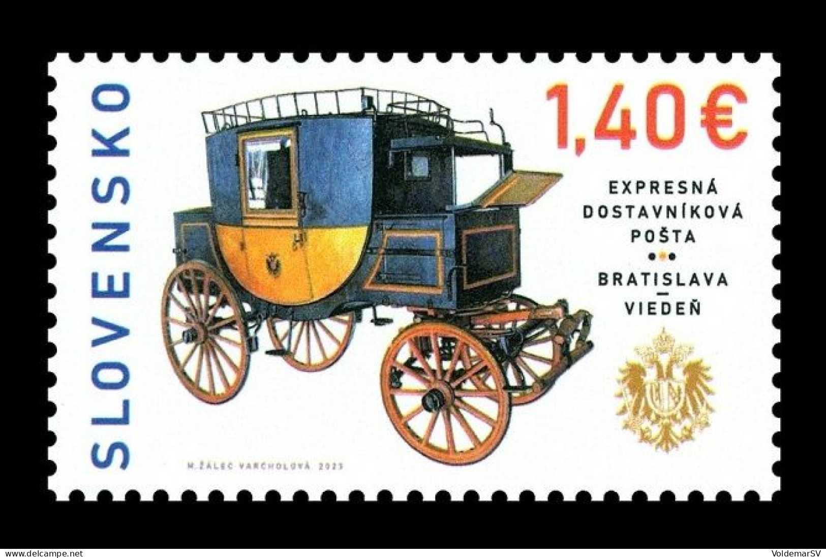 Slovakia 2023 Mih. 993 Regular Express Stagecoach Mail Deliveries From Bratislava To Vienna MNH ** - Ongebruikt