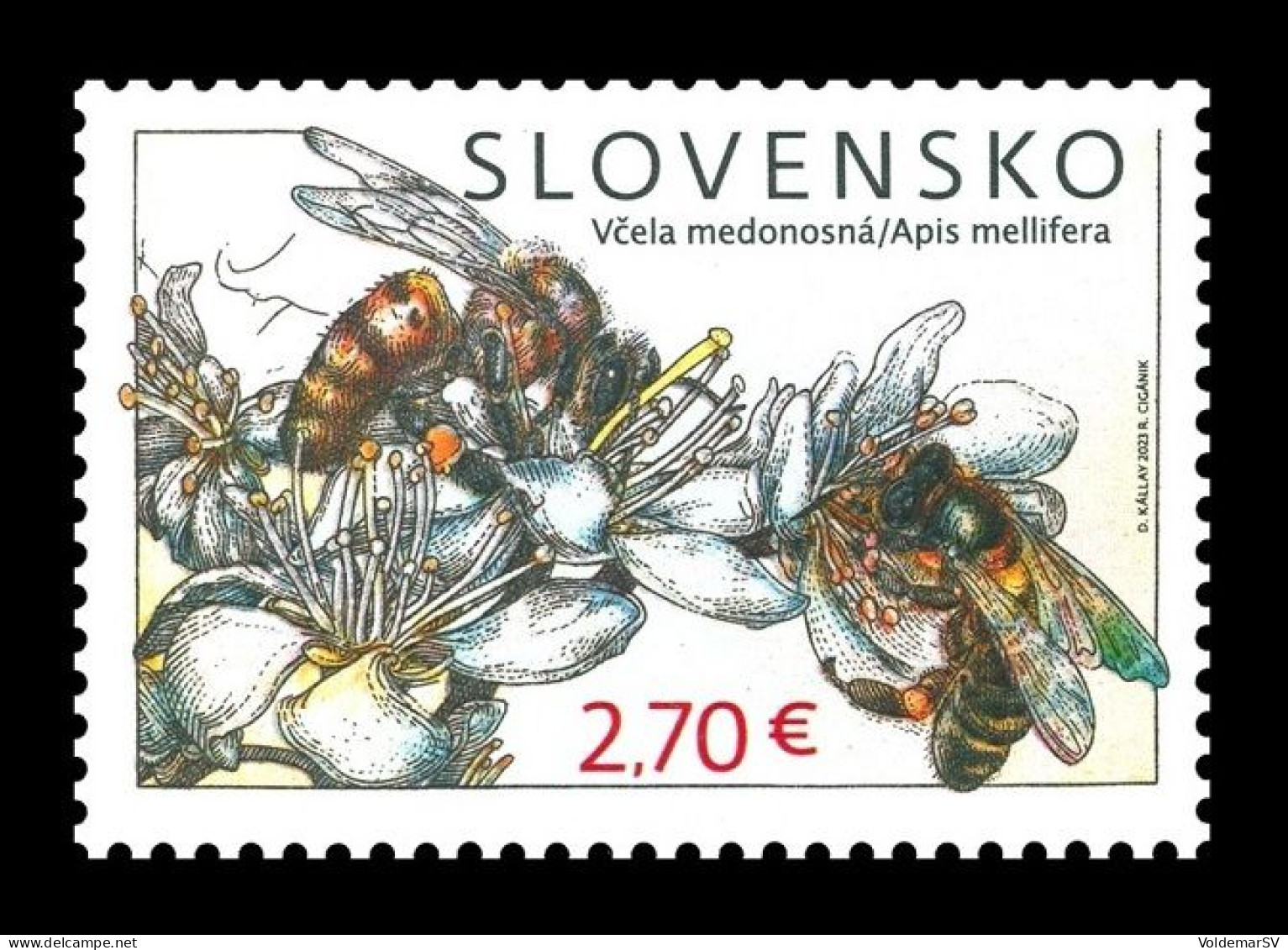 Slovakia 2023 Mih. 995 Fauna. Honey Bees MNH ** - Unused Stamps