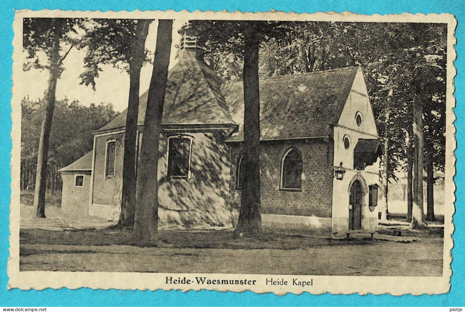 * Waasmunster - Waesmunster (Oost Vlaanderen) * Lusthof Lekkerbek, Heide Kapel, Bestuurder L. De Maere - Waasmunster