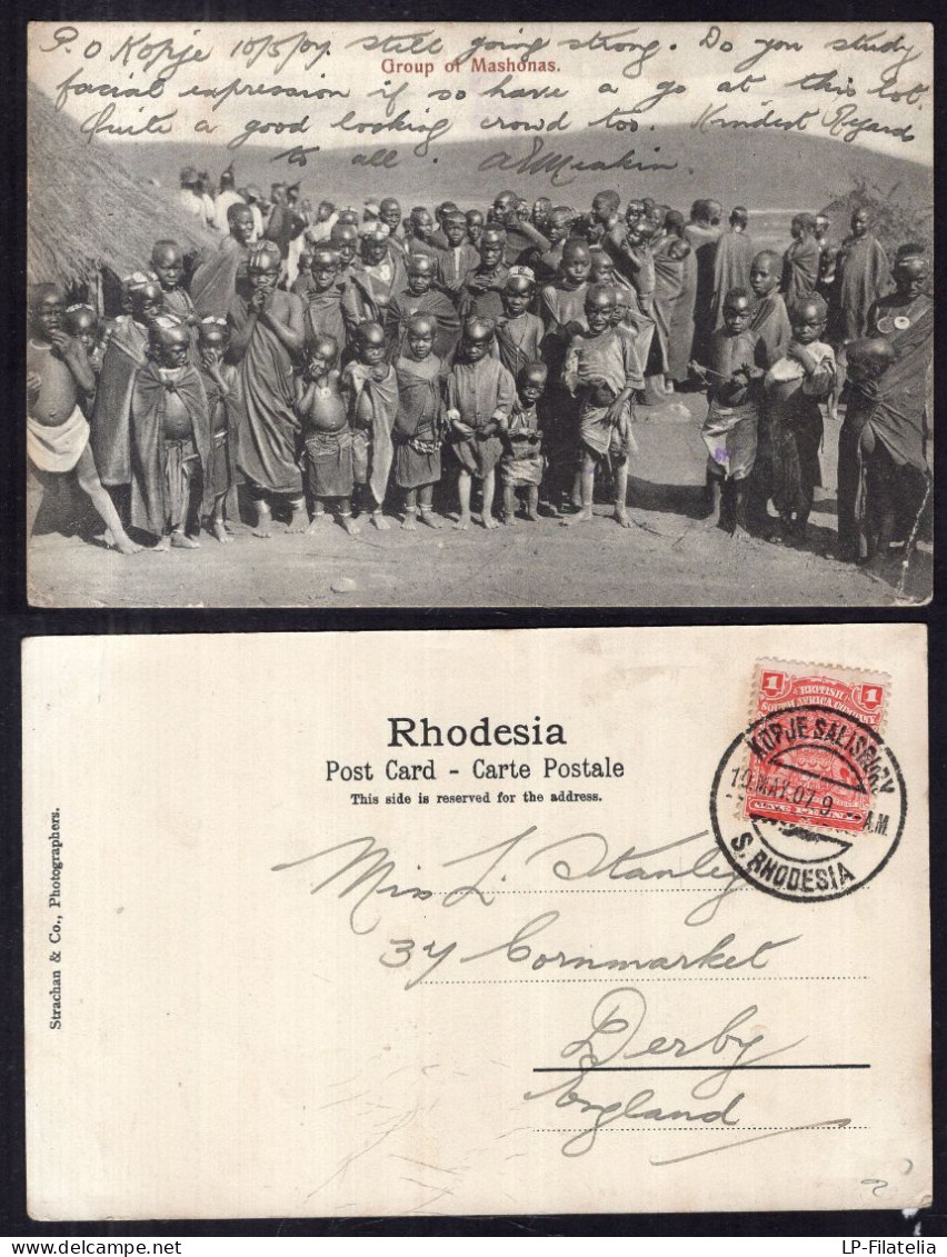 Rhodesia - 1907 - Natives - Group Of Mashonas - Simbabwe