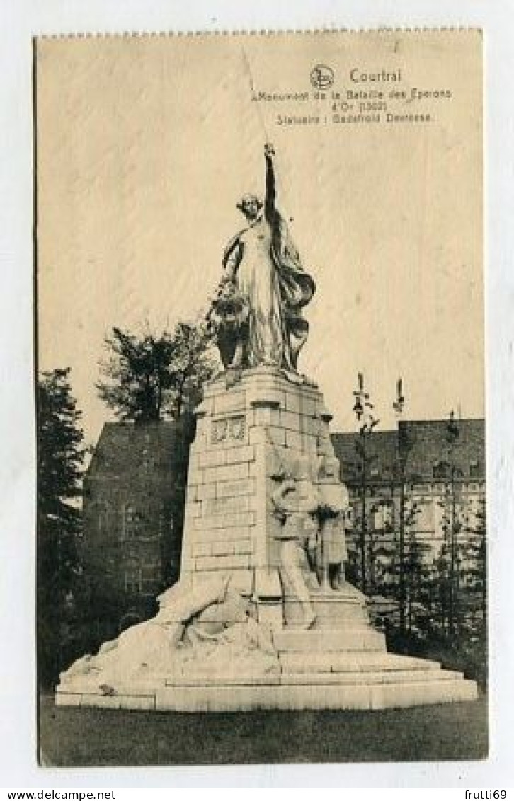 AK 156788 BELGIUM - Courtrai - Monument De La Bataille Des Esperons D'Or - Kortrijk