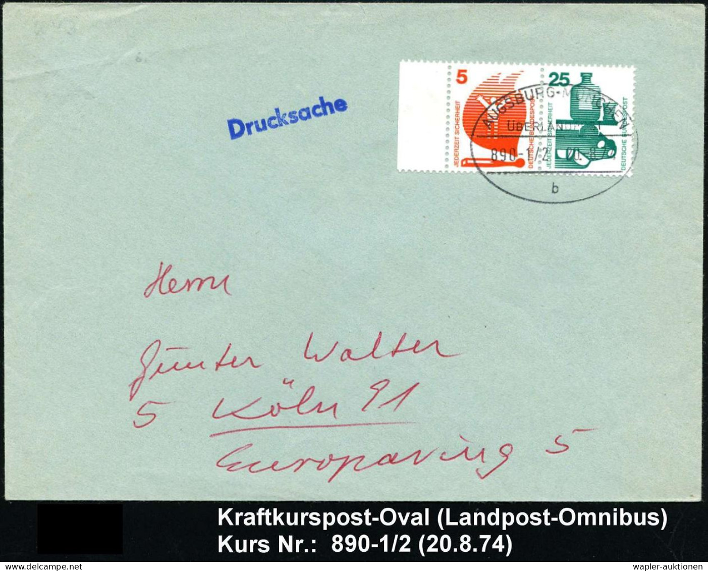 KRAFTKURSPOST - HIGWAY POST OFFICE - AUTOBUS POSTAL - AUTOBUS POSTALI - Voitures