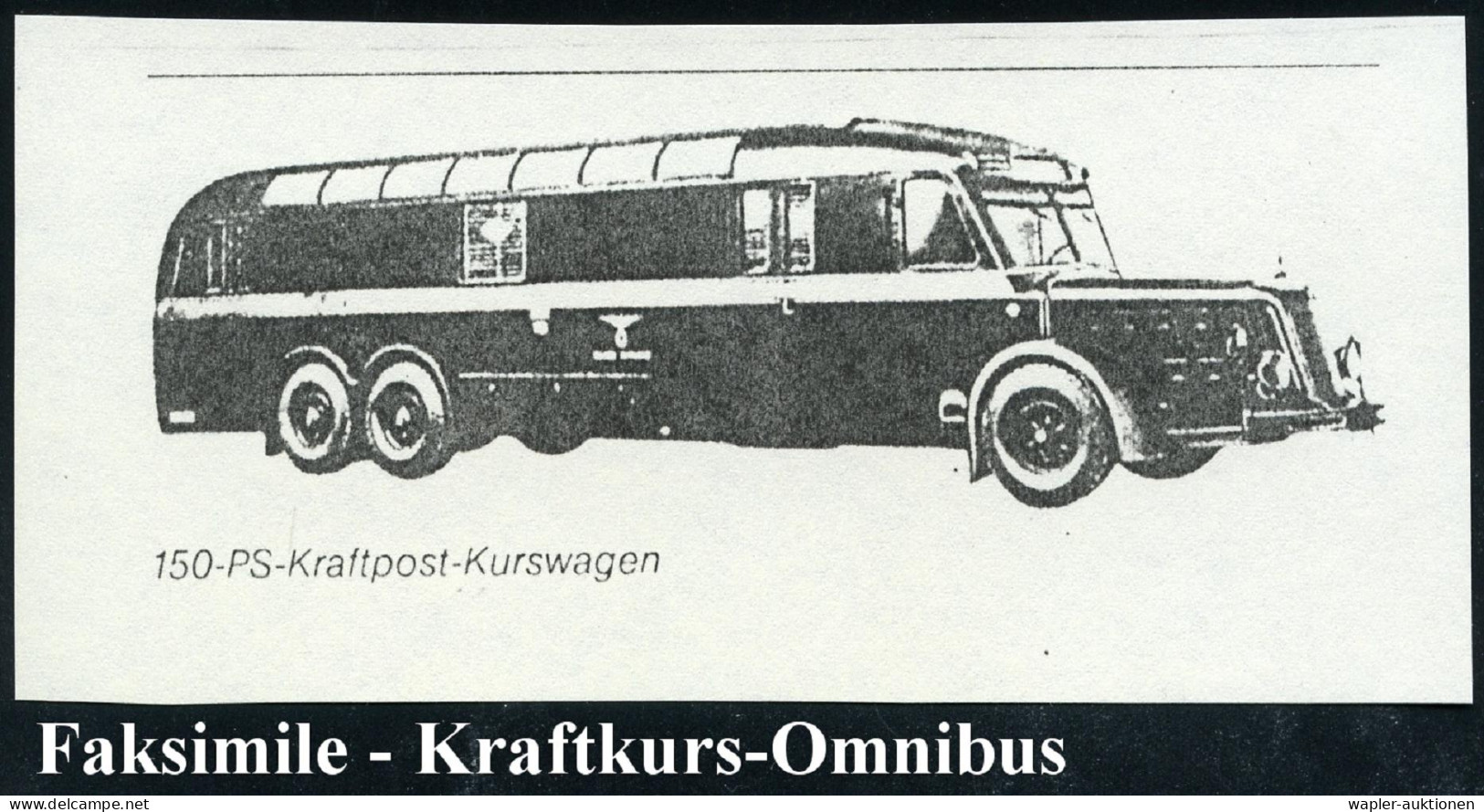 KRAFTKURSPOST - HIGWAY POST OFFICE - AUTOBUS POSTAL - AUTOBUS POSTALI - Auto's