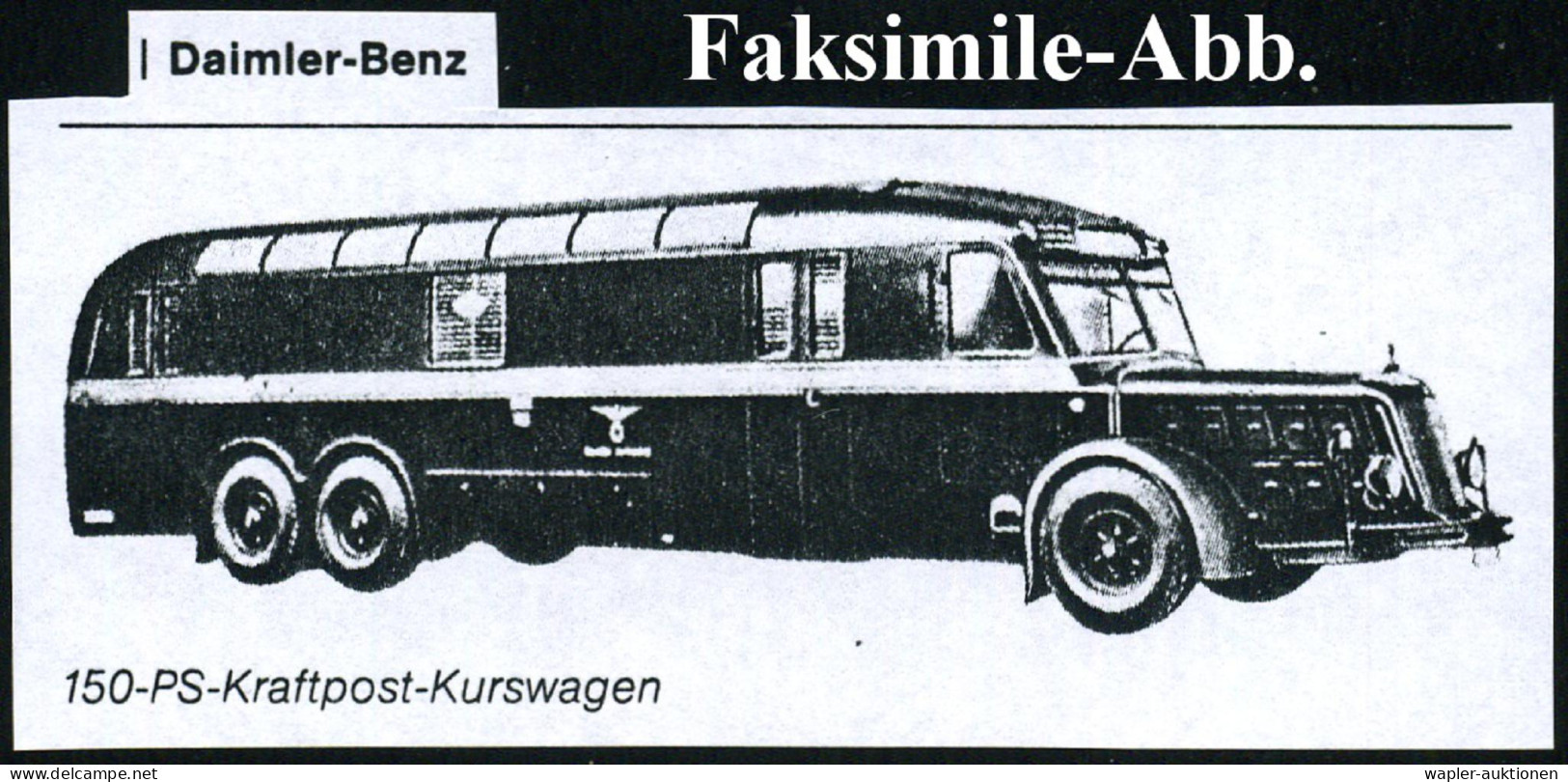 KRAFTKURSPOST - HIGWAY POST OFFICE - AUTOBUS POSTAL - AUTOBUS POSTALI - Autos