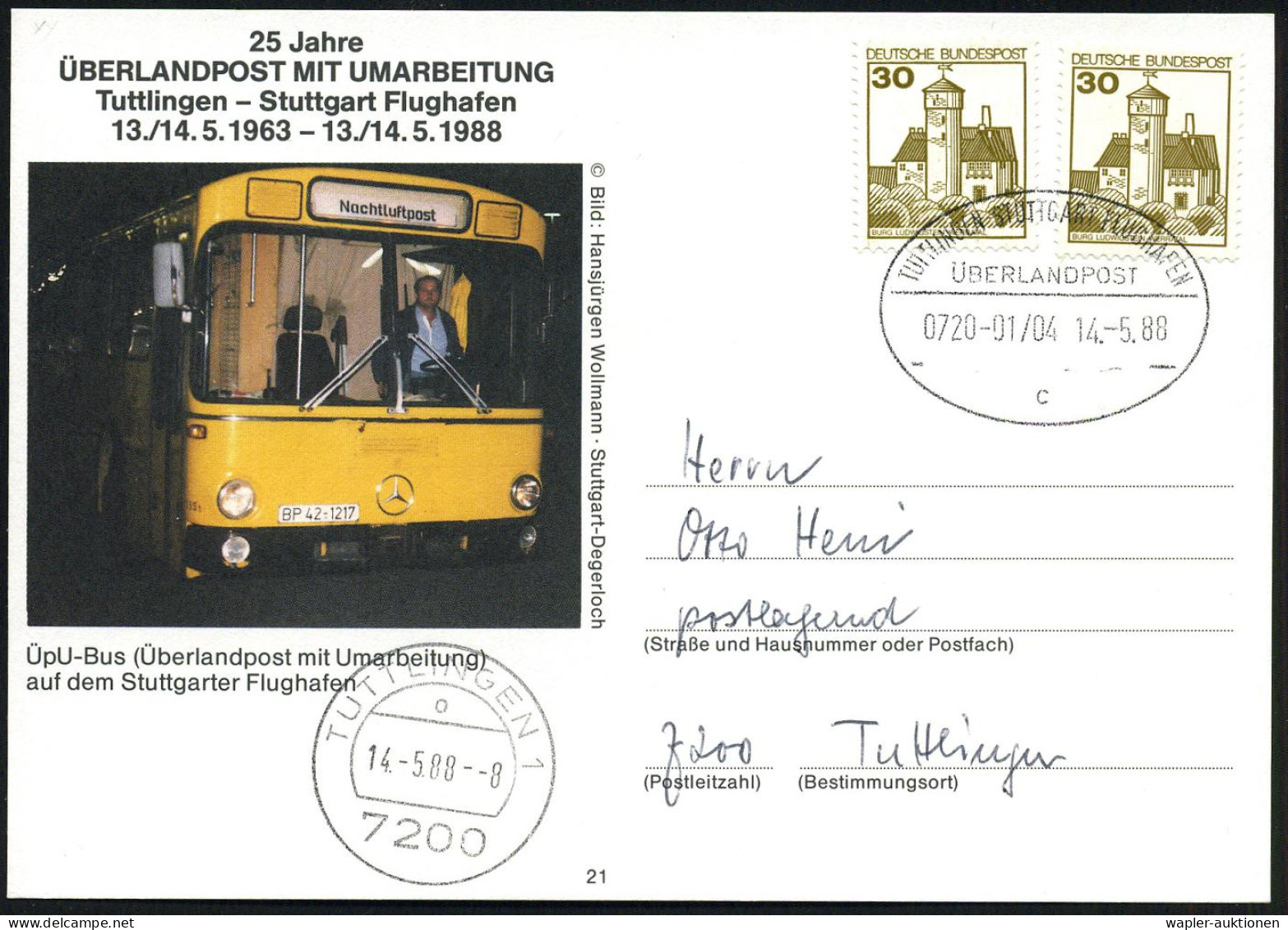 KRAFTKURSPOST - HIGWAY POST OFFICE - AUTOBUS POSTAL - AUTOBUS POSTALI - Coches