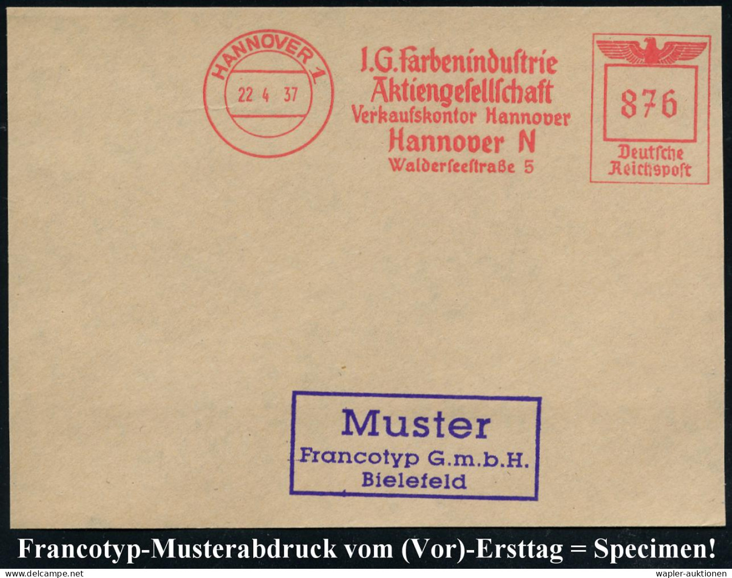 I.-G.-FARBEN INDUSTRIE, TOCHTERFIRMEN & NACHFOLGER - I.G.-FARBEN-TRUST - I.G.-FARBEN-TRUST - INDUSTRIA I.G.-FARBEN, AFFI - Chimie