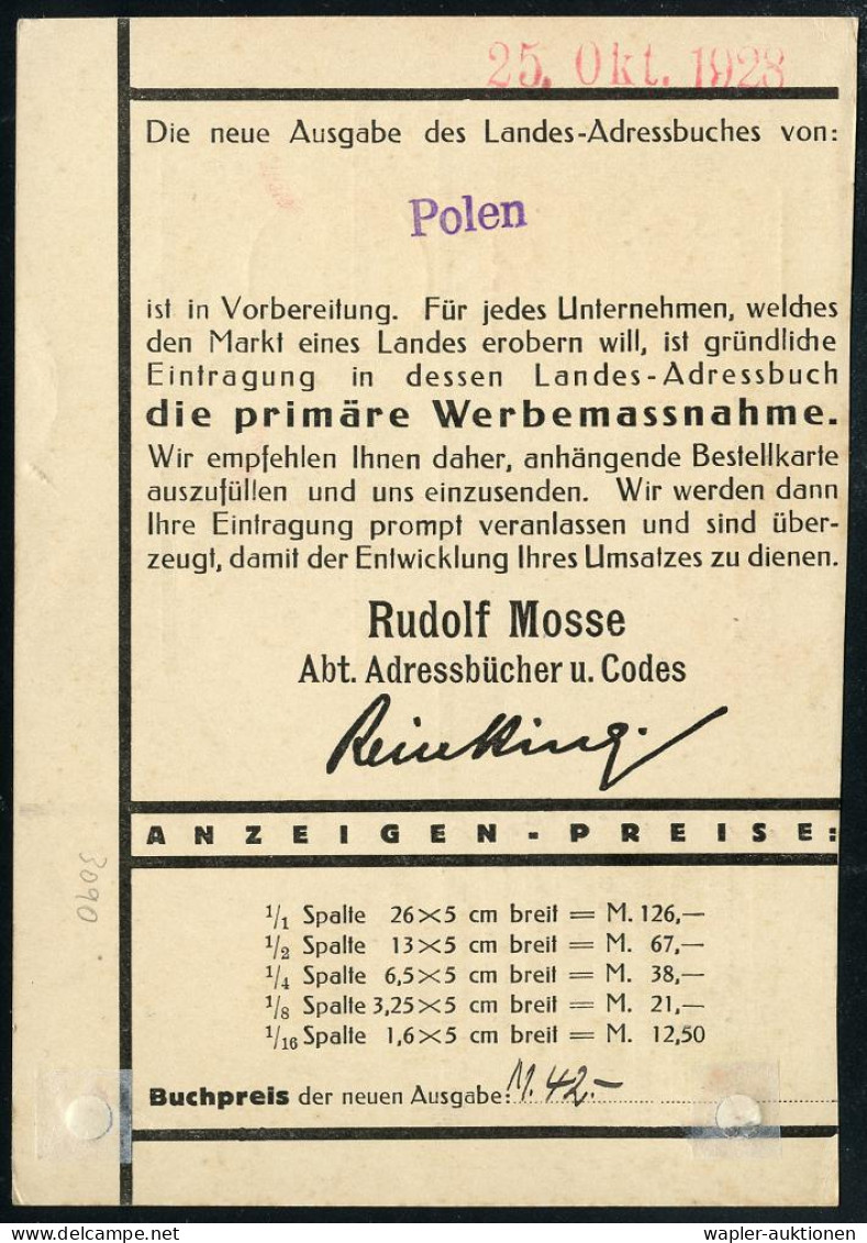 WEIMARER REPUBLIK 1919 - 1932/33 - REPUBLIC OF WEIMAR 1919 - 1932/33 - REPUBLIQUE DE WEIMAR 1919 - 1932/33 - REPUBBLICA  - Andere & Zonder Classificatie