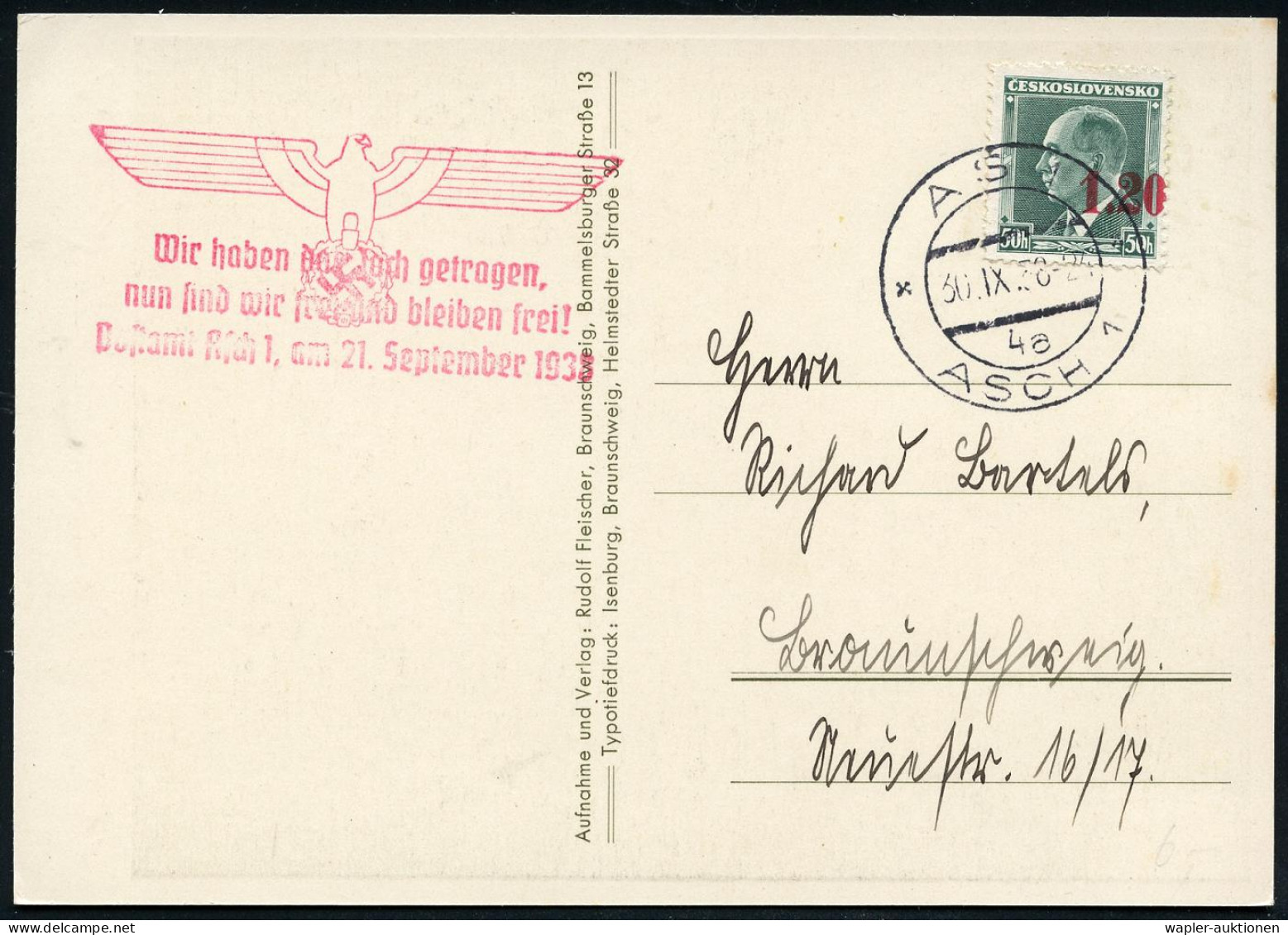 SUDETEN-KRISE & BESETZUNG 1938 - SUDETEN-GERMAN CRISIS & OCCUPATION 1938 - LES SUDETES - TEMPS DE CRISE & OCCUPATION 193 - Sonstige & Ohne Zuordnung