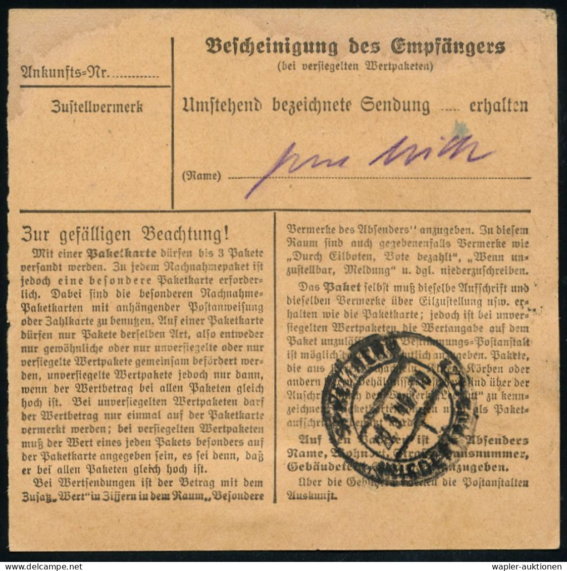 ÜBERROLLER / SPÄTE POST (Januar Bis 8.5.1945) - LATE MAIL (until May 8th, 1945) - POSTE TRES TARD (jusque à  8 Mai 1945  - WW2 (II Guerra Mundial)