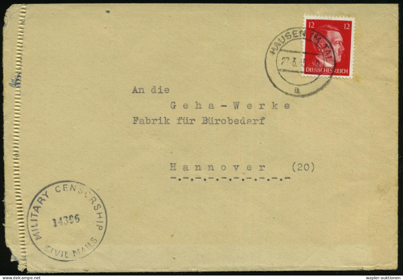 ÜBERROLLER / SPÄTE POST (Januar Bis 8.5.1945) - LATE MAIL (until May 8th, 1945) - POSTE TRES TARD (jusque à  8 Mai 1945  - WW2 (II Guerra Mundial)