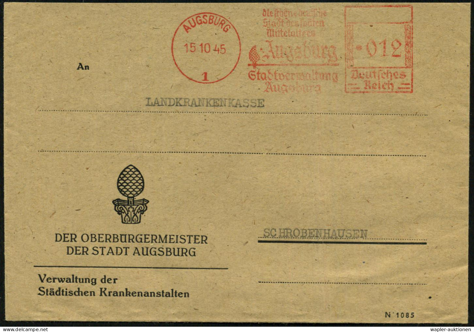 DEUTSCHLAND NACH DEM 8. MAI 1945: ALLIIERTE BESETZUNG / KONTROLLRAT - GERMANY AFTER W.W.II: ALLIED OCCUPATION / CONTROL  - Sonstige & Ohne Zuordnung