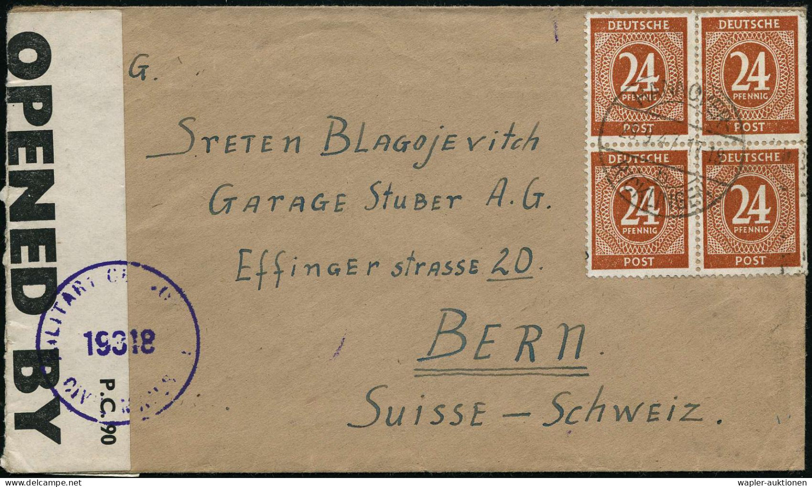 WESTZONEN / BIZONE / TRIZONE (BIS 1949) - ANGLO-AMERICAN OCCUPATION OF GERMANY / BI-ZONE - ZONE OCCUPEE ANGLO-AMERICAINE - Sonstige & Ohne Zuordnung