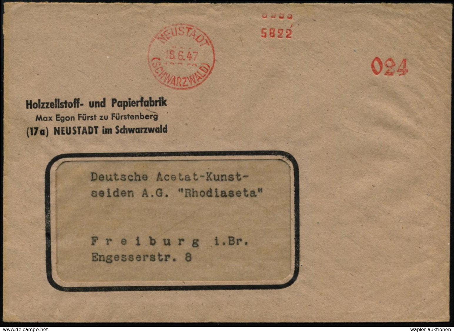 FRANZÖSISCHE BESATZUNGSZONE - FRENCH OCCUPATION GERMANY - ZONE OCCUPEE FRANCAISE - ZONA DI OCCUPAZIONE FRANCESE - Autres & Non Classés