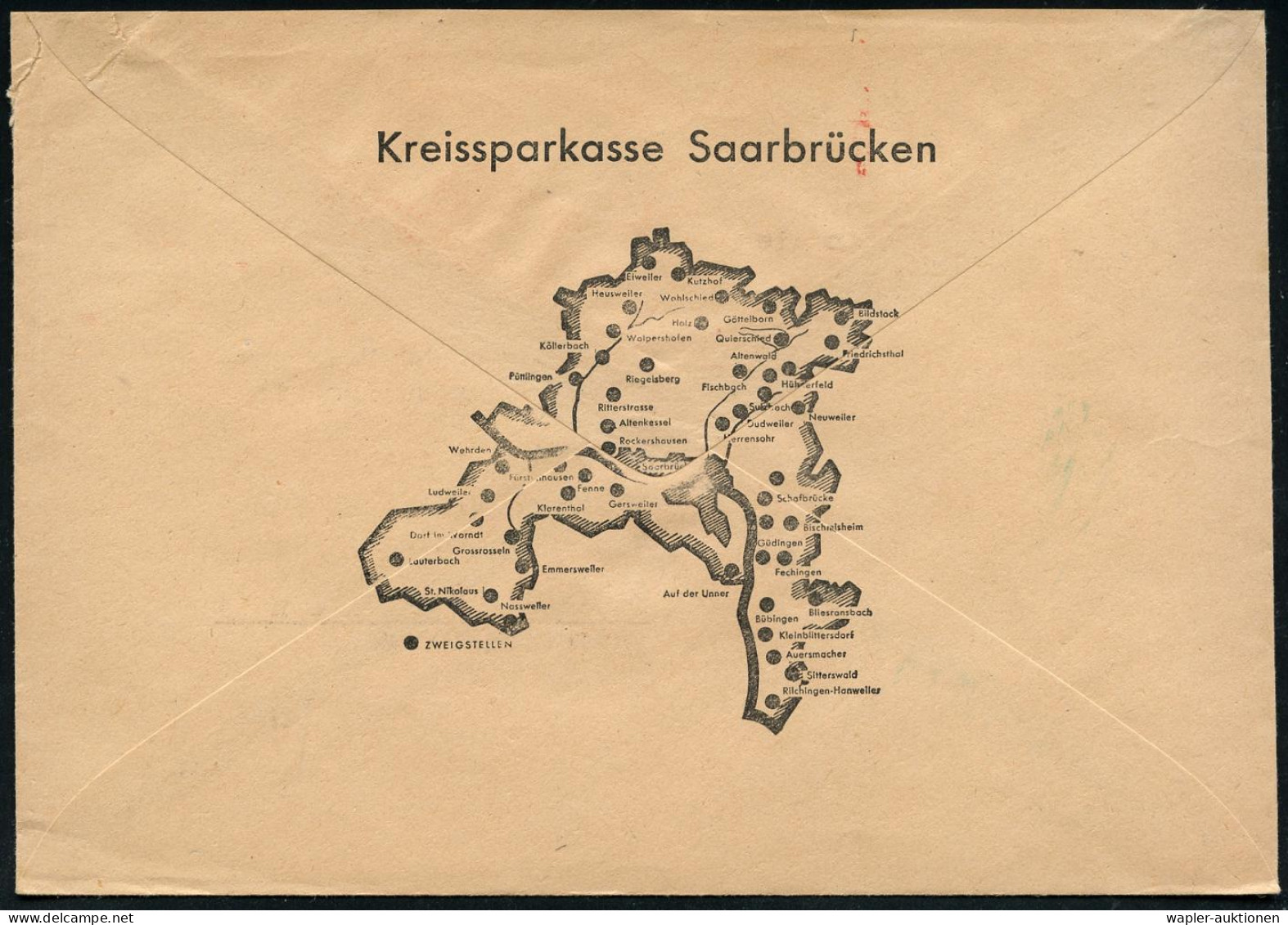 SAARLAND  (1946 - 1959) - SAAR (1946-59) - SARRE (1946-59) - TERRITORIO DELLA SAAR (1946-59) - Autres & Non Classés