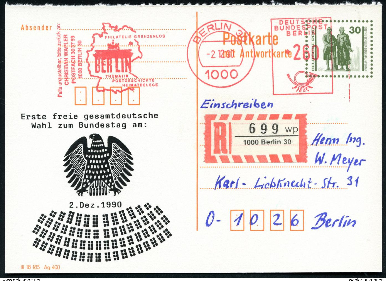 B.R.D.: REGIERUNGSINSTITUTIONEN / BUNDESTAG / BUNDESRAT / BUNDESPRÄSIDIALAMT - HISTORY F.R.G.: GOVERNEMENT / PARLIAMENT  - Otros & Sin Clasificación