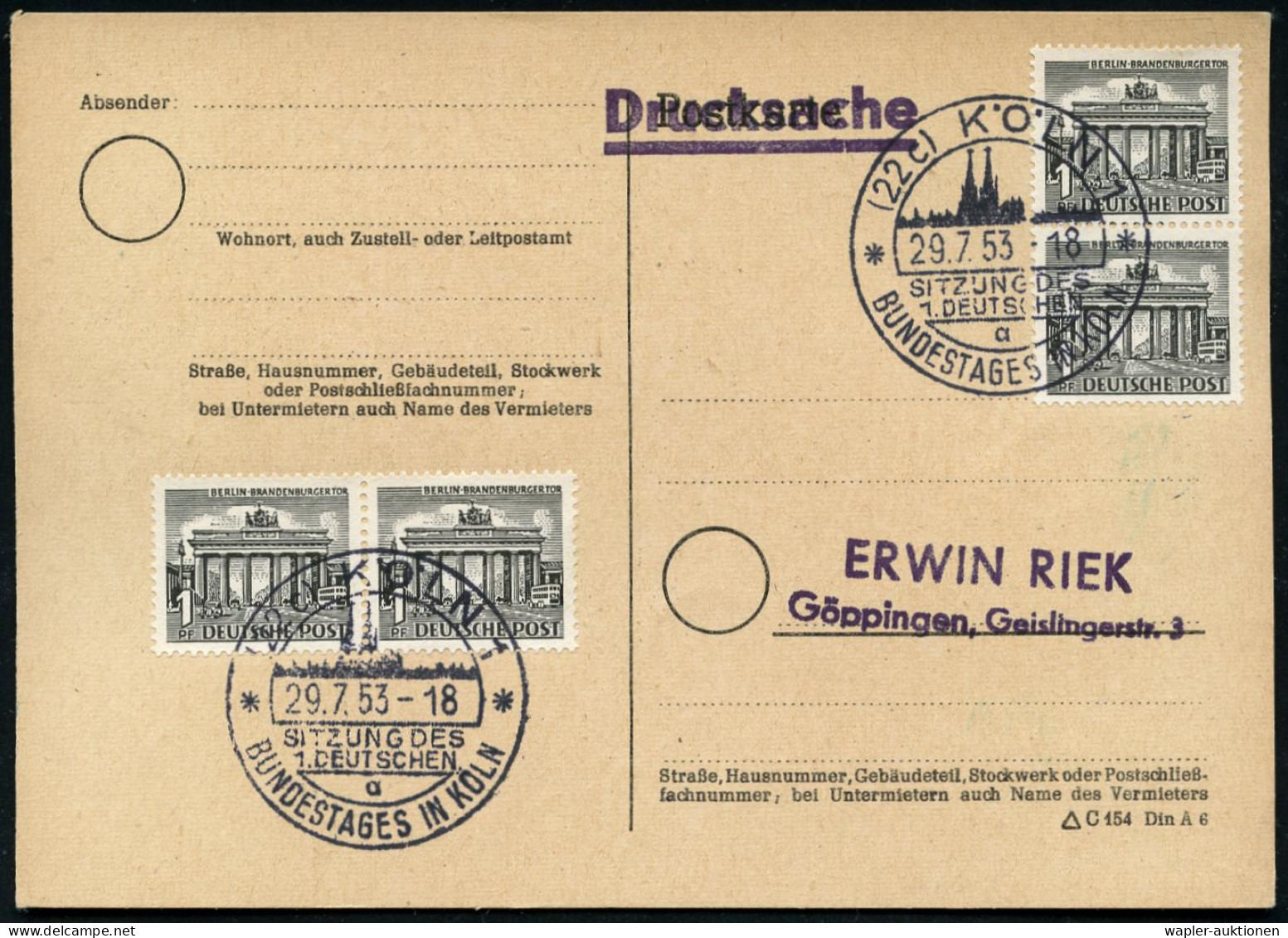 B.R.D.: REGIERUNGSINSTITUTIONEN / BUNDESTAG / BUNDESRAT / BUNDESPRÄSIDIALAMT - HISTORY F.R.G.: GOVERNEMENT / PARLIAMENT  - Sonstige & Ohne Zuordnung