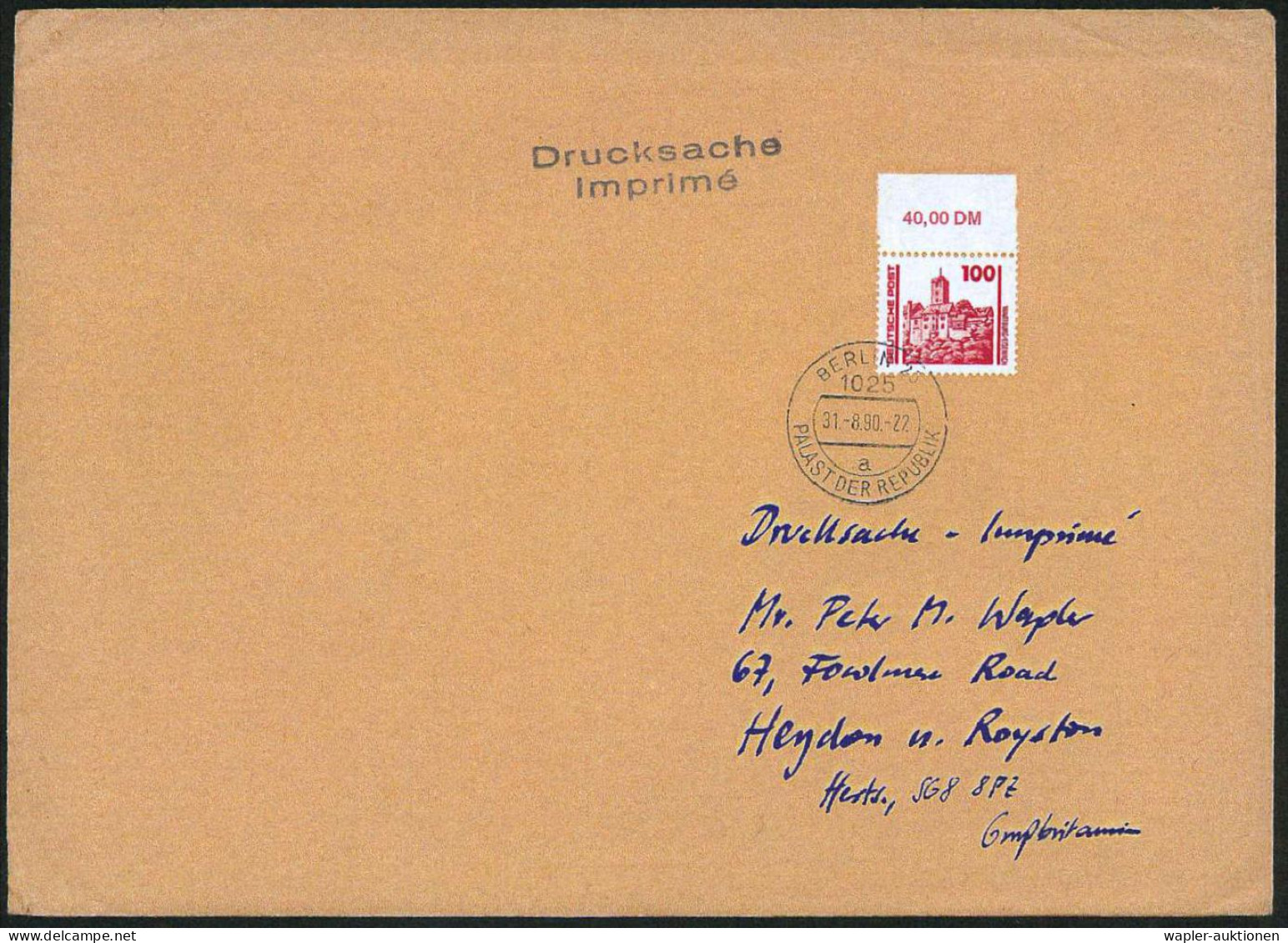 DEUTSCHE EINHEIT: VERKEHRSGEBIET OST (V.G.O.) BIS 2.10.1990 - GERMANY RE-UNITED: EAST GERMANY  UNTIL OCT. 2ND 1990 - ALL - Andere & Zonder Classificatie