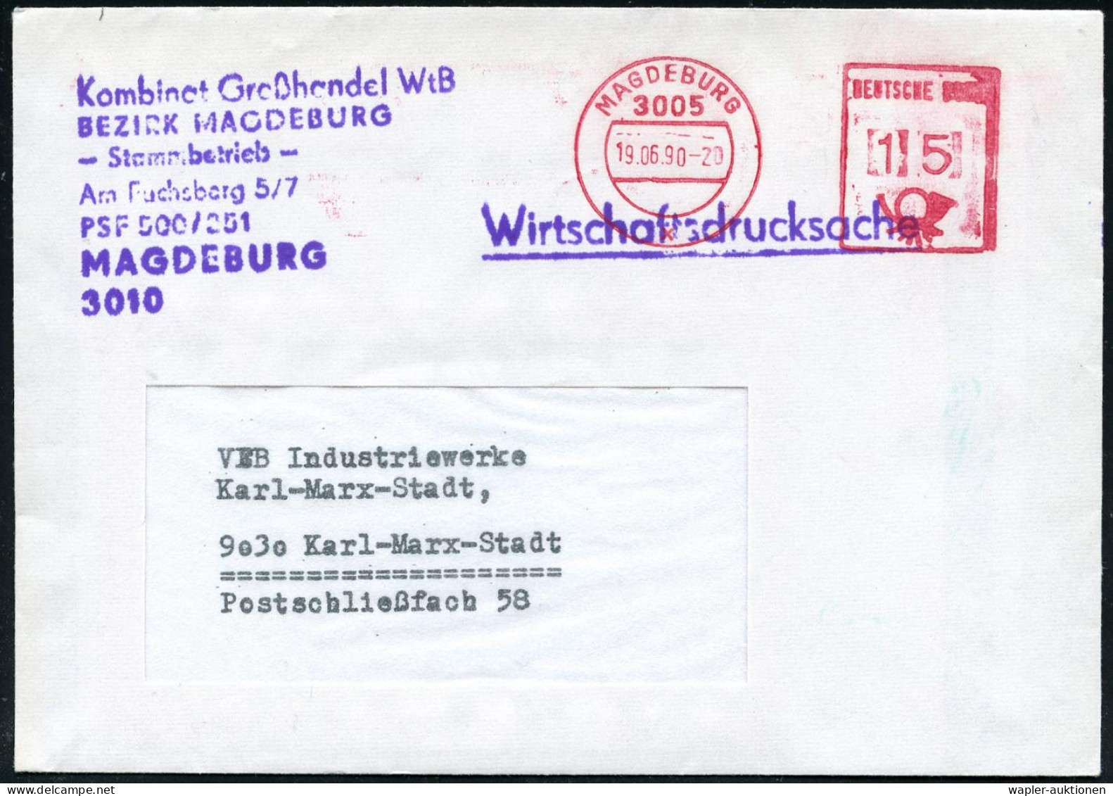 DEUTSCHE EINHEIT: VERKEHRSGEBIET OST (V.G.O.) BIS 2.10.1990 - GERMANY RE-UNITED: EAST GERMANY  UNTIL OCT. 2ND 1990 - ALL - Otros & Sin Clasificación