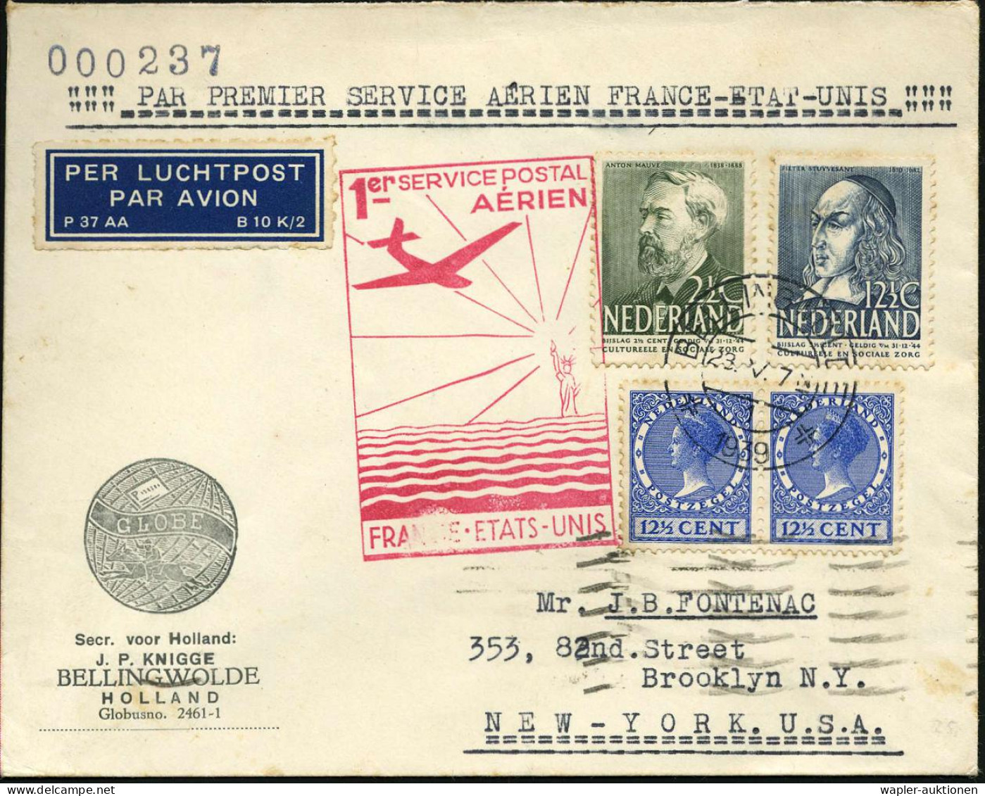 TRANSATLANTIK-ERSTFLÜGE (OHNE KATAPULTPOST) - TRANSATLANCIC FIRST FLIGHTS (WITHOUT  CATAPULT MAIL) - PREMIERS VOLS TRANS - Autres (Air)