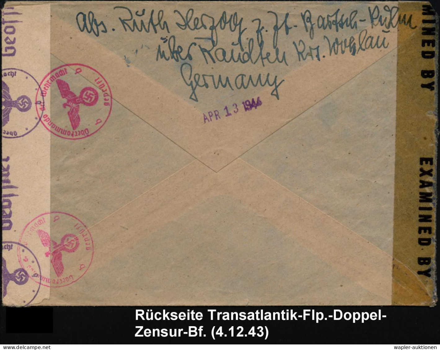 REGULÄRE TRANSATLANTIK-LUFTPOST (OHNE KATAPULTPOST) - REGULAR TRANSATLANTIC AIR MAIL (WITHOUT CATAPULT MAIL) - POSTE AER - Other (Air)