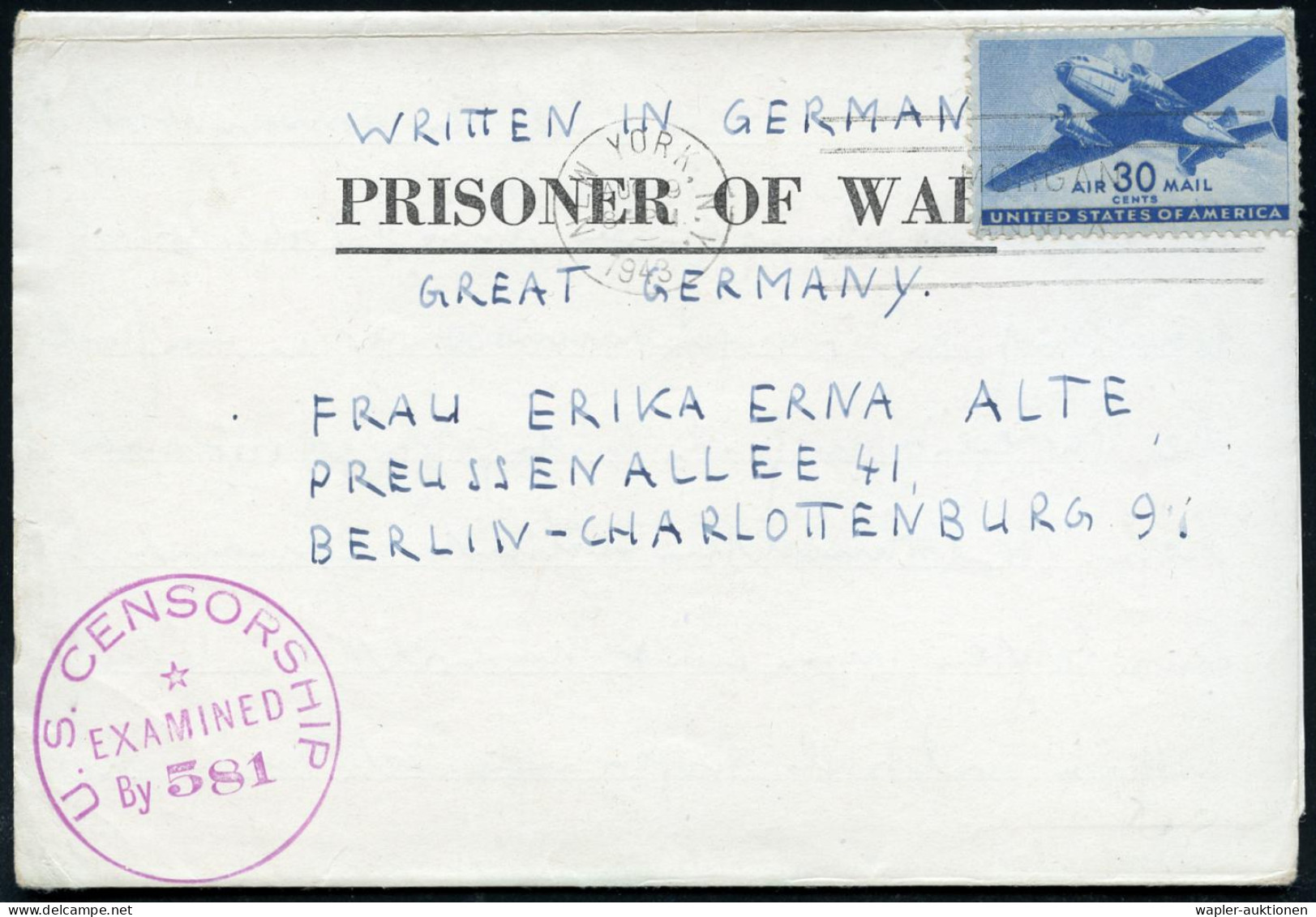 REGULÄRE TRANSATLANTIK-LUFTPOST (OHNE KATAPULTPOST) - REGULAR TRANSATLANTIC AIR MAIL (WITHOUT CATAPULT MAIL) - POSTE AER - Sonstige (Luft)