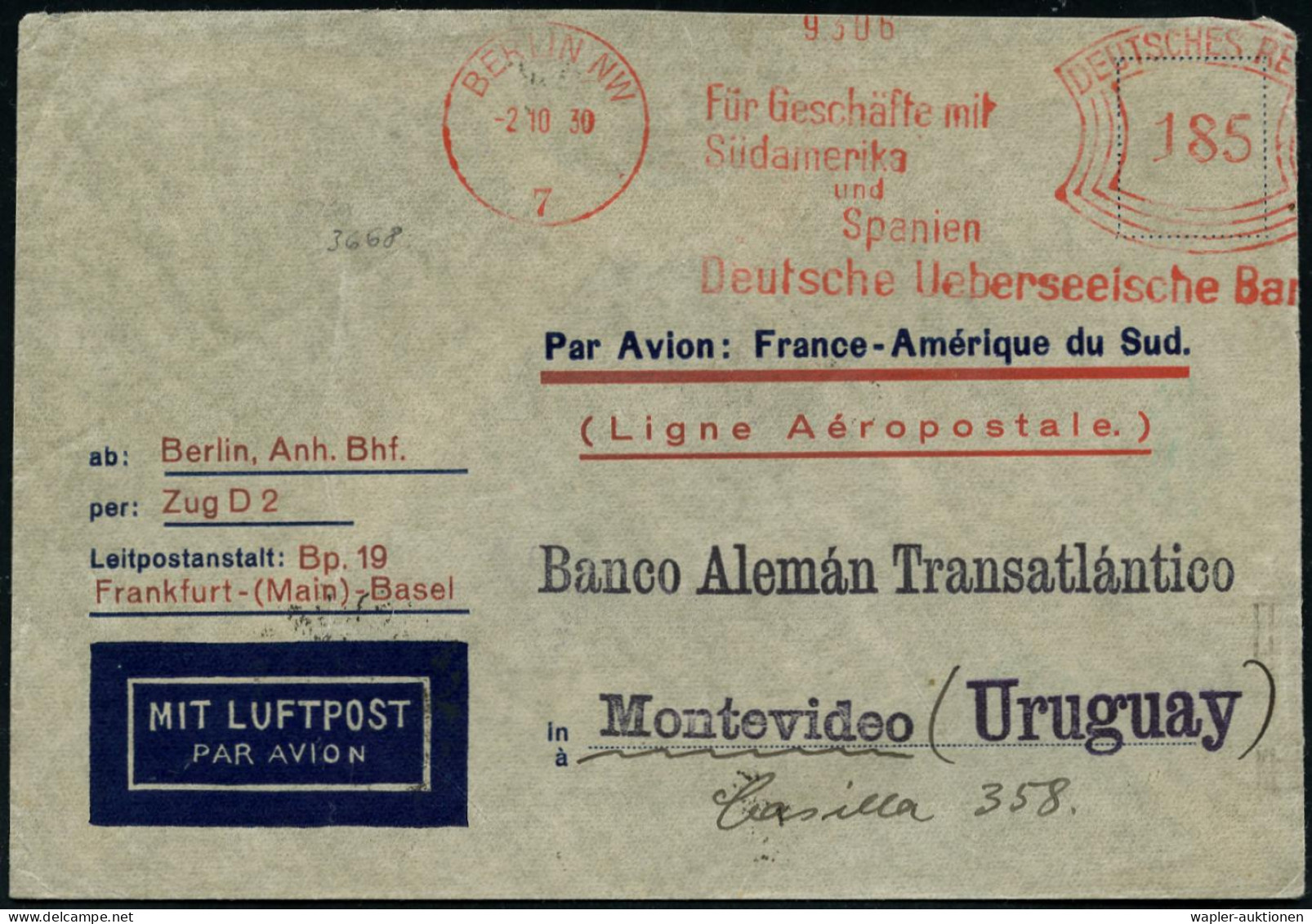 FLUG- & KATAPULTPOST SÜDAMERIKA - AIR & CATAPULT MAIL SOUTHERN ATLANTIC - POSTE AERIENNE  & CATAPULTE ATLANTQUE SUD - PO - Sonstige (Luft)