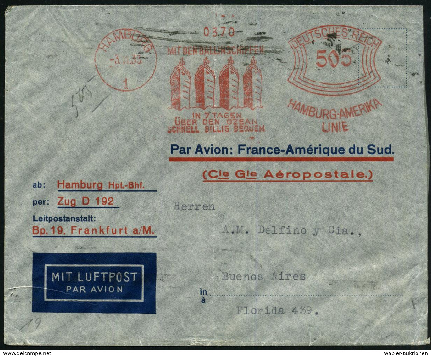 FLUG- & KATAPULTPOST SÜDAMERIKA - AIR & CATAPULT MAIL SOUTHERN ATLANTIC - POSTE AERIENNE  & CATAPULTE ATLANTQUE SUD - PO - Other (Air)