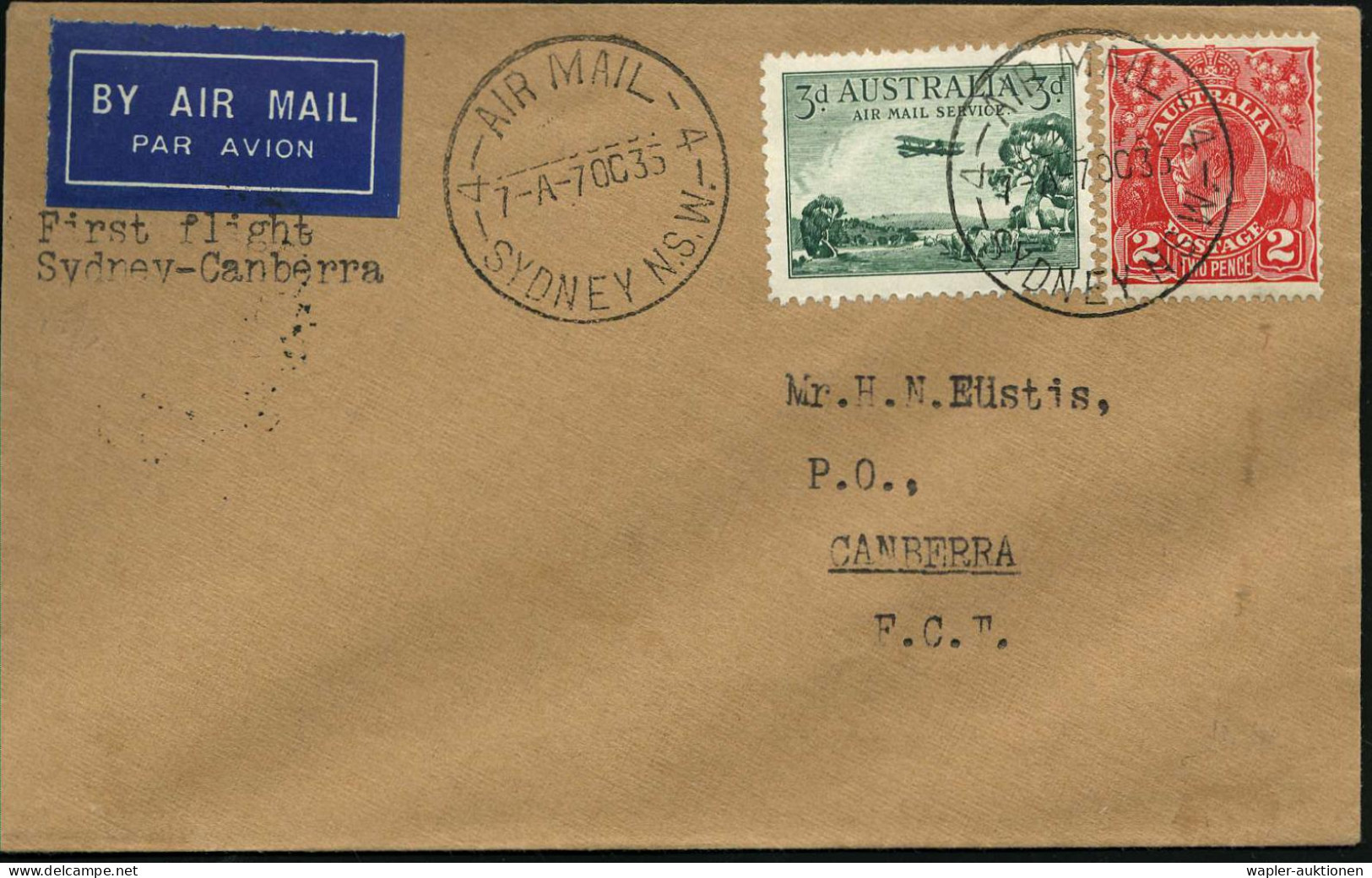 ERSTFLÜGE & LUFTPOST AUSTRALIEN & NEUSEELAND - FIRST  FLIGHTS & AIR MAIL AUSTRALIA & NEW ZEALAND - PREMIER VOLS & POSTE  - Autres (Air)