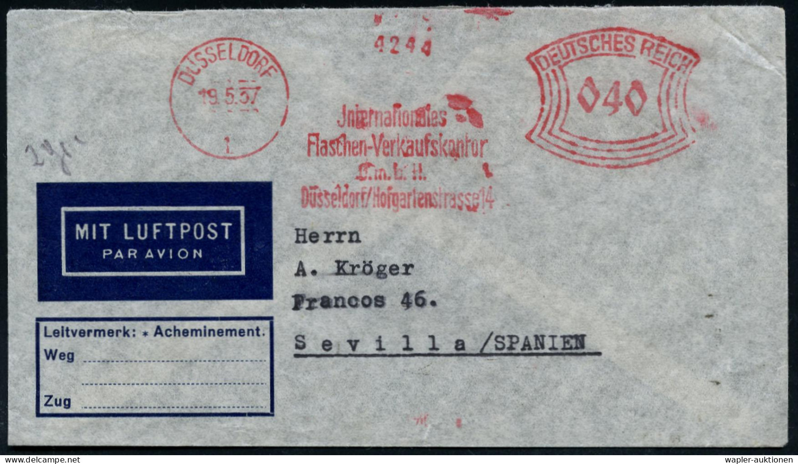 FLUGBEDARFSPOST / REGULÄRE LUFTPOST / FRANKATUREN / PORTOSTUFEN - REGULAR AIR MAIL / AIR MAIL STAMPS - POSTE AERIENNE RE - Otros (Aire)