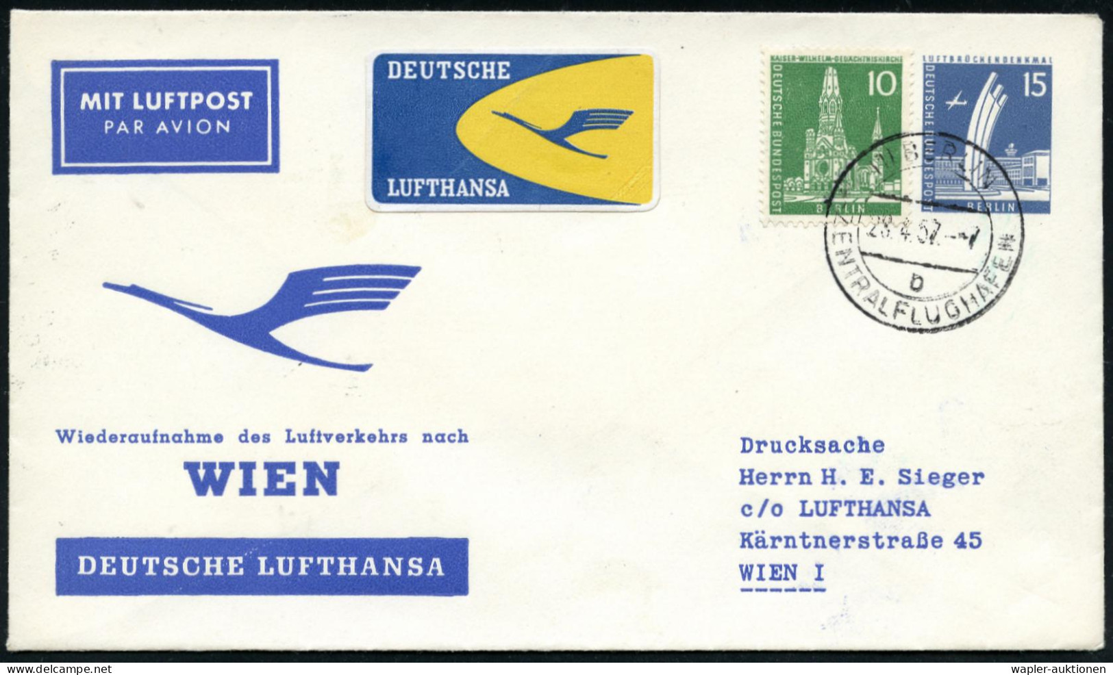 FLUGHAFEN / FLUGHAFEN-POSTÄMTER - AIR PORTS - AEROPORT - AEROPORTI / UFFICI POSTALI AEROPORTUALI - Sonstige (Luft)