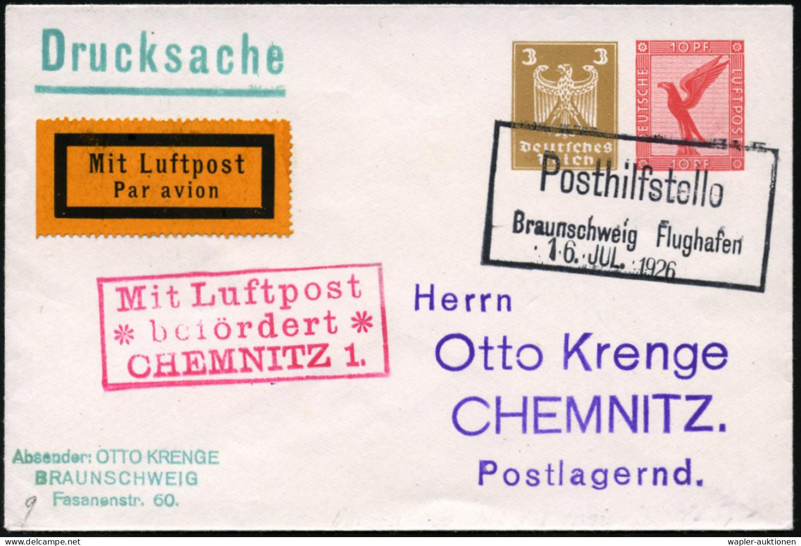 FLUGHAFEN / FLUGHAFEN-POSTÄMTER - AIR PORTS - AEROPORT - AEROPORTI / UFFICI POSTALI AEROPORTUALI - Other (Air)