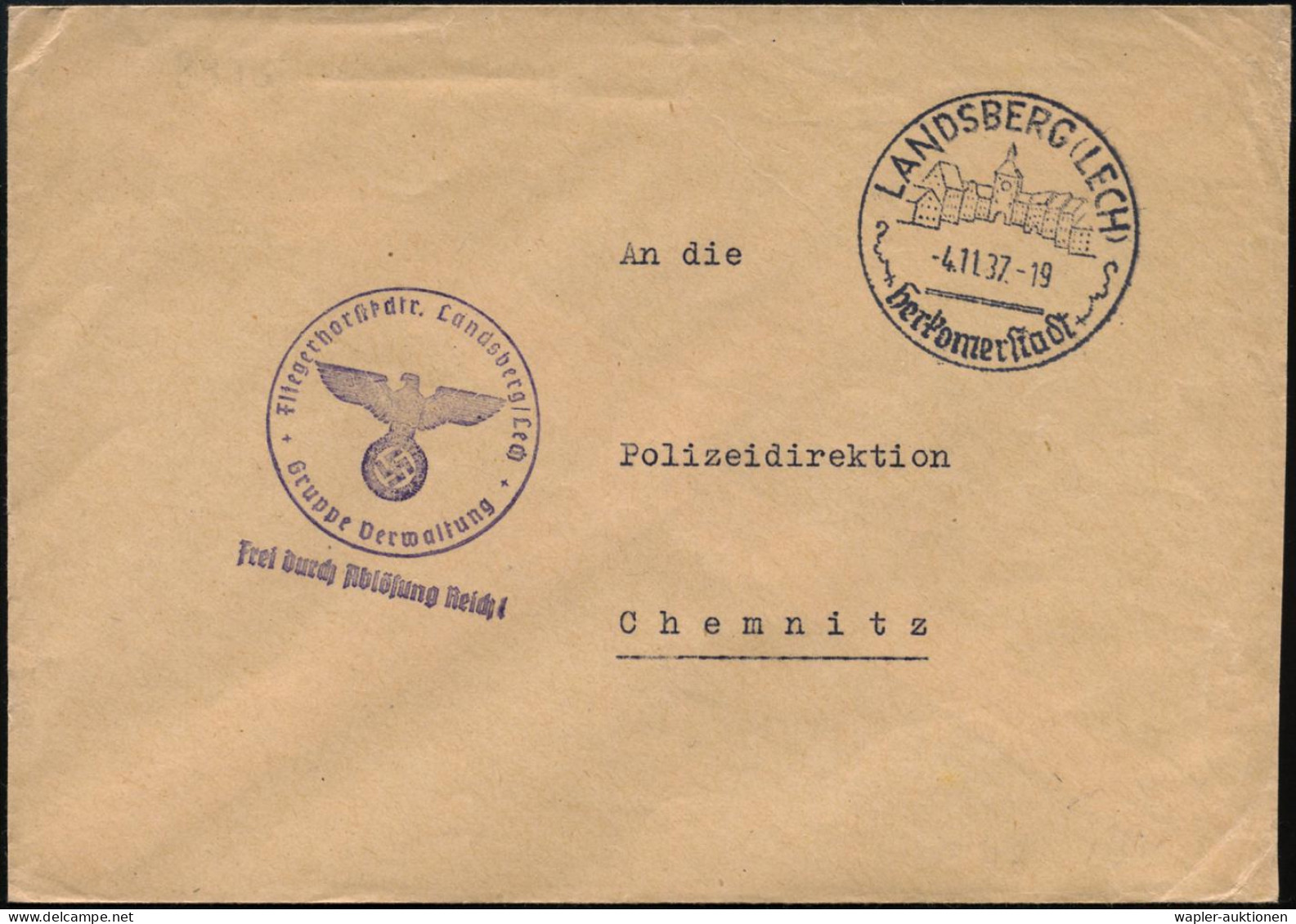 DEUTSCHE LUFTWAFFEN-DIENSTPOST 1933 - 31.8.1939 - GERMAN AIR FORCE POSTAL SERVICE 1933 - 31.AUG.1939 - SERVICE DE LA POS - Avions