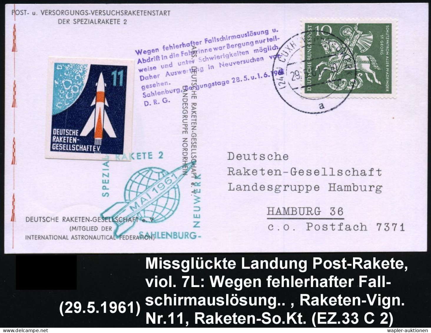 KATASTROPHENPOST / AUSFALLSTEMPEL - CRASH MAIL / CANCELLED FLIGHTS - VOLS CATASTROPHE / VOLS PAS LIEU - POSTA DI CATASTR - Aviones