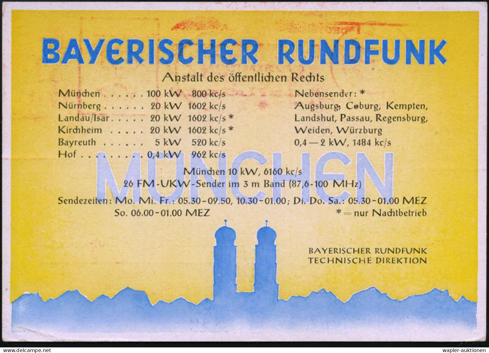 RADIO- & TV-SENDER / FUNKTÜRME - BROADCASTING & TV STATIONS / RADIO-TOWERS - STATIONS & TOURS DE RADIO & TELEVISION - EM - Other