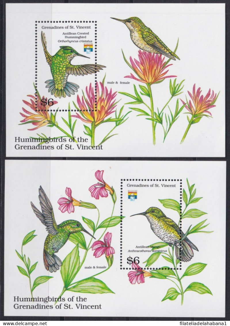 F-EX43970 GRENADINES & ST VINCENT MNH 1992 AVES HUMMINGBIRD BIRD OISEAUX VÖGEL. - Segler & Kolibris