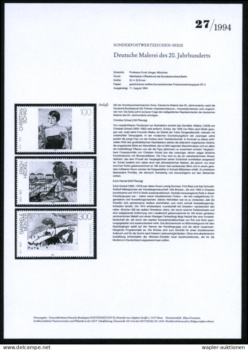 KÜNSTLER & MALER IN DEUTSCHLAND - ARTISTS & PAINTERS IN GERMANY - ARTISTES & PEINTRES ALLEMAGNES - ARTISTI E PITTORI IN  - Otros & Sin Clasificación