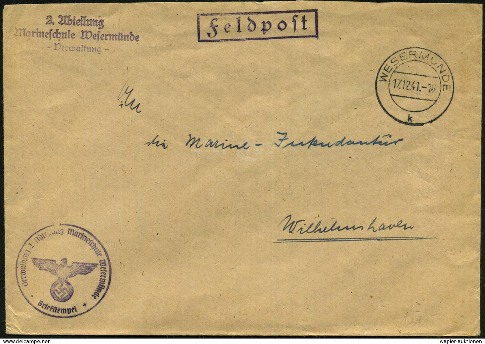 DEUTSCHE KRIEGSMARINE  & MARINE-FELDPOST II. WELTKRIEG - GERMAN NAVY & NAVAL FIELD-POST WW.II - MARINE ALLEMANDE (SERVIC - Maritiem