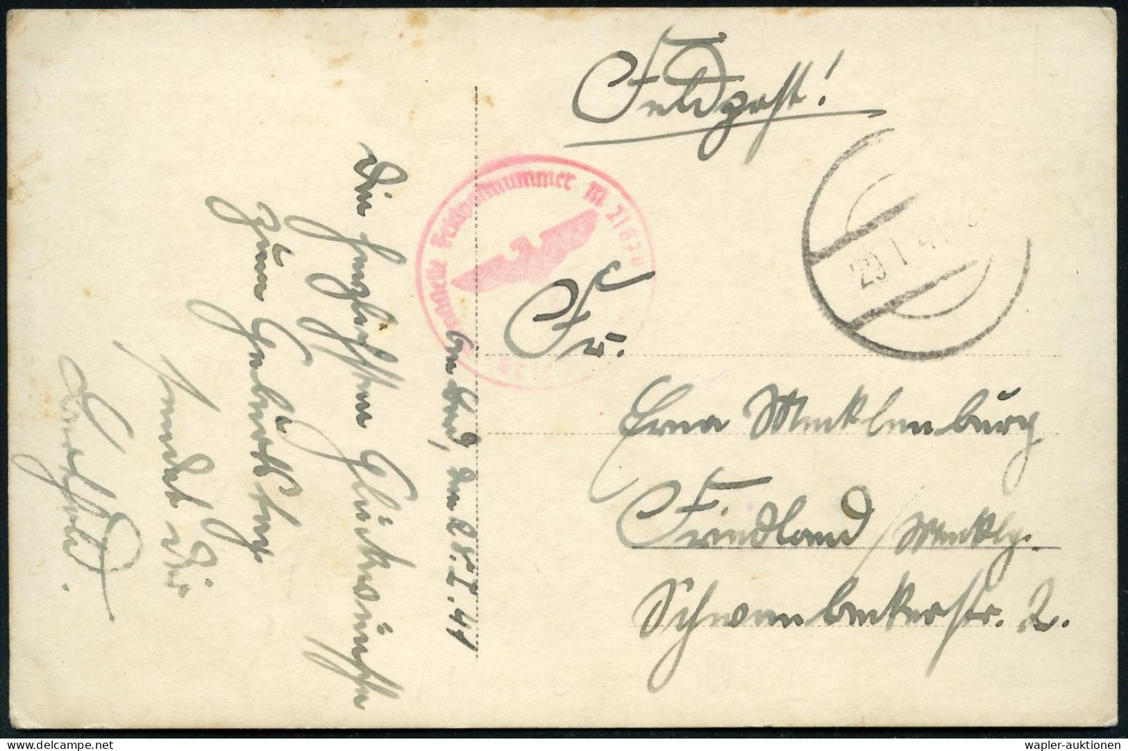 DEUTSCHE MARINE-SCHIFFSPOST II.WELTKRIEG - GERMAN NAVY SEA-POST WW.II - POSTE NAVALE ALLEMANDE  (BATEAUX) G.M.II - POSTA - Maritiem