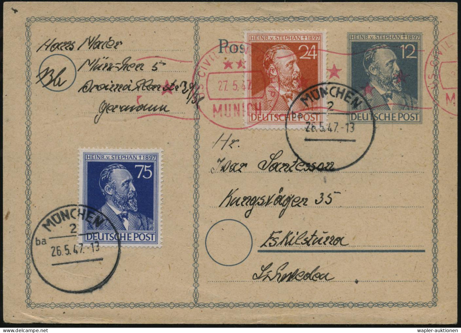 HEINRICH VON STEPHAN & U.P.U.-PIONIERE - HEINRICH VON STEPHAN & U.P.U. PIONEERS - HEINRICH VON STEPHAN & PIONNIER DE L'U - UPU (Union Postale Universelle)