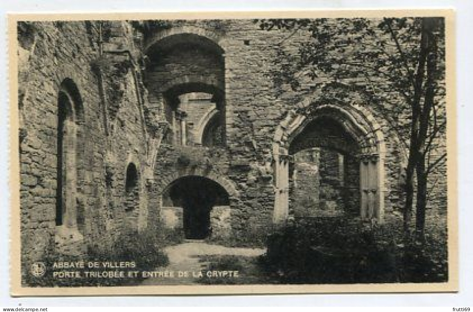 AK 156859 BELGIUM - Abbaye De Villers - Porte Trilobée Et Entrée De La Crypte - Villers-la-Ville