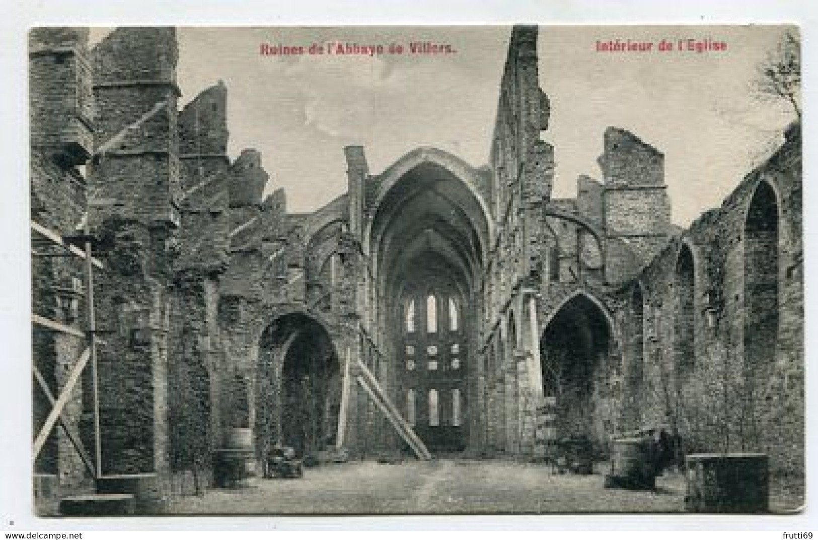 AK 156872 BELGIUM - Ruines De L' Abbaye De Villers - Intérieur De L'Eglise - Villers-la-Ville