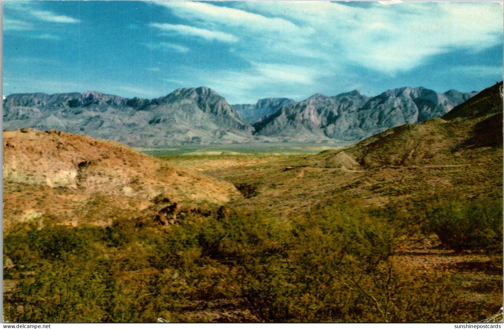 Texas Big Bend National Park The Chisos Mountains From West Entrance 1963 - Big Bend