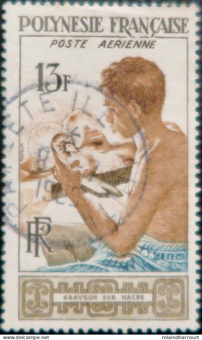 R1606/190 - 1958 - POLYNESIE FRANÇAISE - POSTE AERIENNE - N°1 Oblitéré - Oblitérés