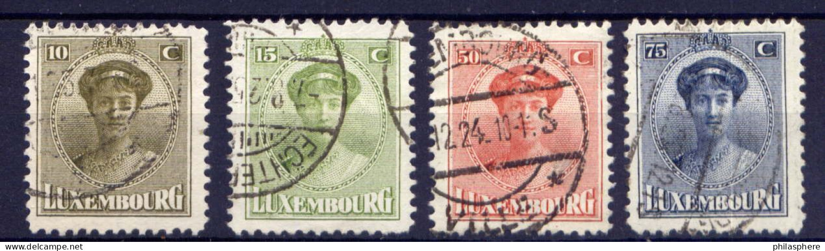 Luxemburg Nr.152/5      O  Used                (631) - 1921-27 Charlotte Di Fronte